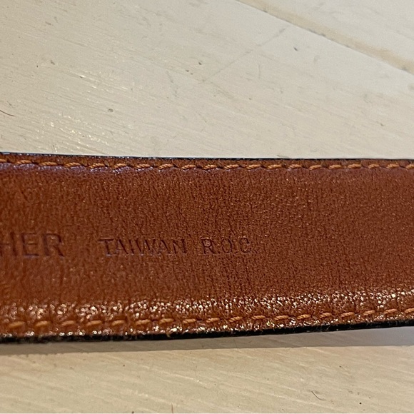 YSL Saddle Leather Belt 36/90 Vtg